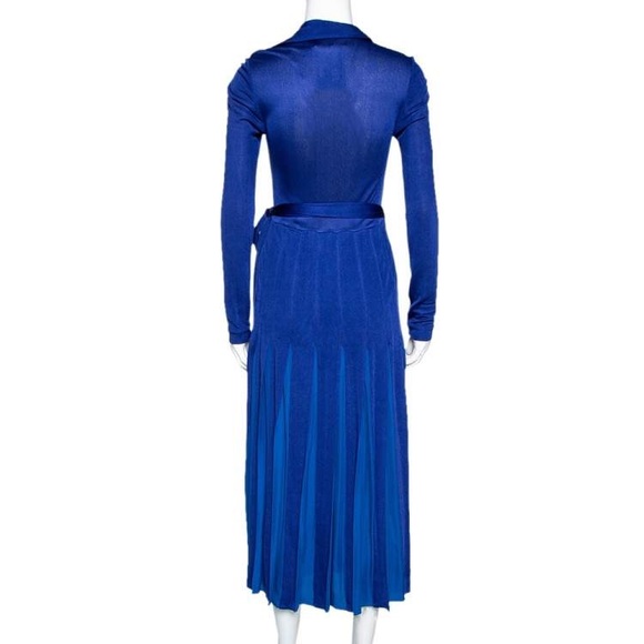 Sold Out Everywhere! DVF Stevie Long Sleeve Silk Wrap Dress Midi Maxi Midaxi - Picture 7 of 9